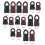 Universal Detachable Zipper Pull Tag Kit Alloy Rubber Fixer Puller Tab Replacement for Bag Backpack Cloth Jacket 15