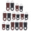 Universal Detachable Zipper Pull Tag Kit Alloy Rubber Fixer Puller Tab Replacement for Bag Backpack Cloth Jacket 8