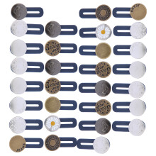 30pcs Portable Waist Extender Button Detachable Waistband Extender for Trousers Pants