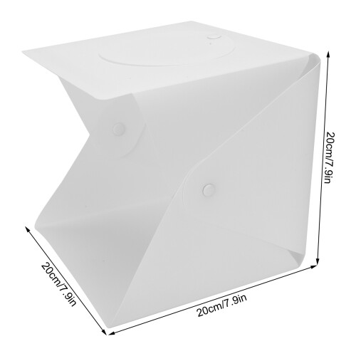 20CM Soft Light Photography Box Portable Folding Lighting Softbox with 6 Color Backdrops 2