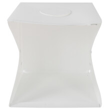40cm LED Foldable Lightbox Adjustable Brightness Photography Softbox with 6 Colors Background