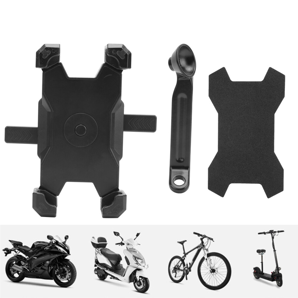 Phone Holder Gps Navigator Stand Rearview Mirror Mount For Motorcycle Escooter Mountain Bike 6941323144887