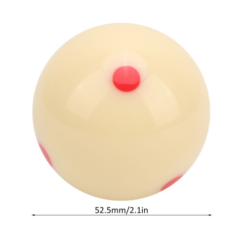 1pc Standard 52.5mm Resin Billiard Snooker Redpoint Practice Training Pool Cue Ball 1