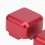 Aluminiumlegierter Pool Cue Tip Chalk Halter case Rot 29,5 x 29,5 mm 15