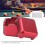 Aluminiumlegierter Pool Cue Tip Chalk Halter case Rot 29,5 x 29,5 mm 3