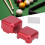 Aluminiumlegierter Pool Cue Tip Chalk Halter case Rot 29,5 x 29,5 mm 8