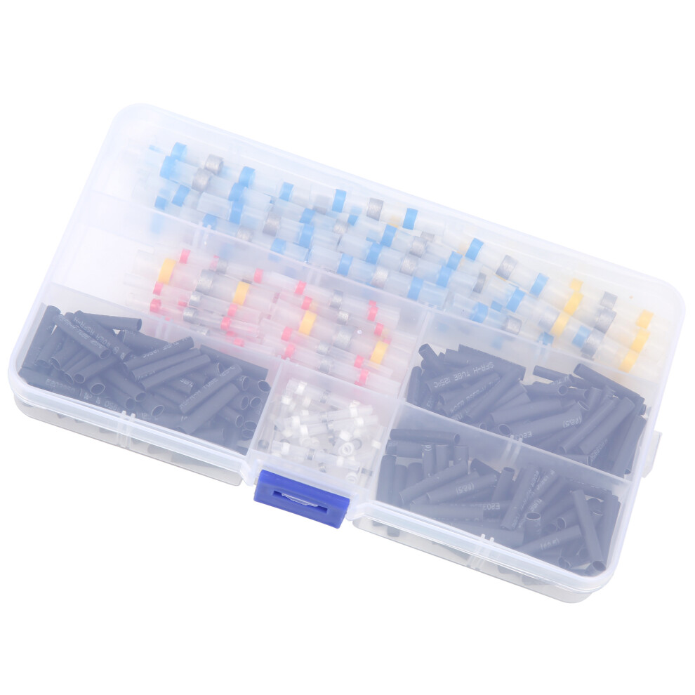300Pcs Heat Shrink Butt Crimp Connector Tube Waterproof Solder Sleeve Wire Connector Set 4951323146356