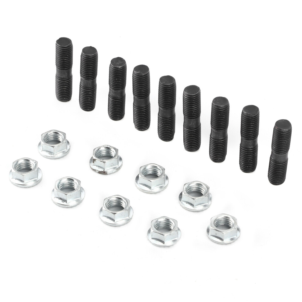 9Pcs M10x1.25 Turbo Studs Lock Nuts Kit Car Vehicle Accessory Fit For Mitsubishi 8731323149191
