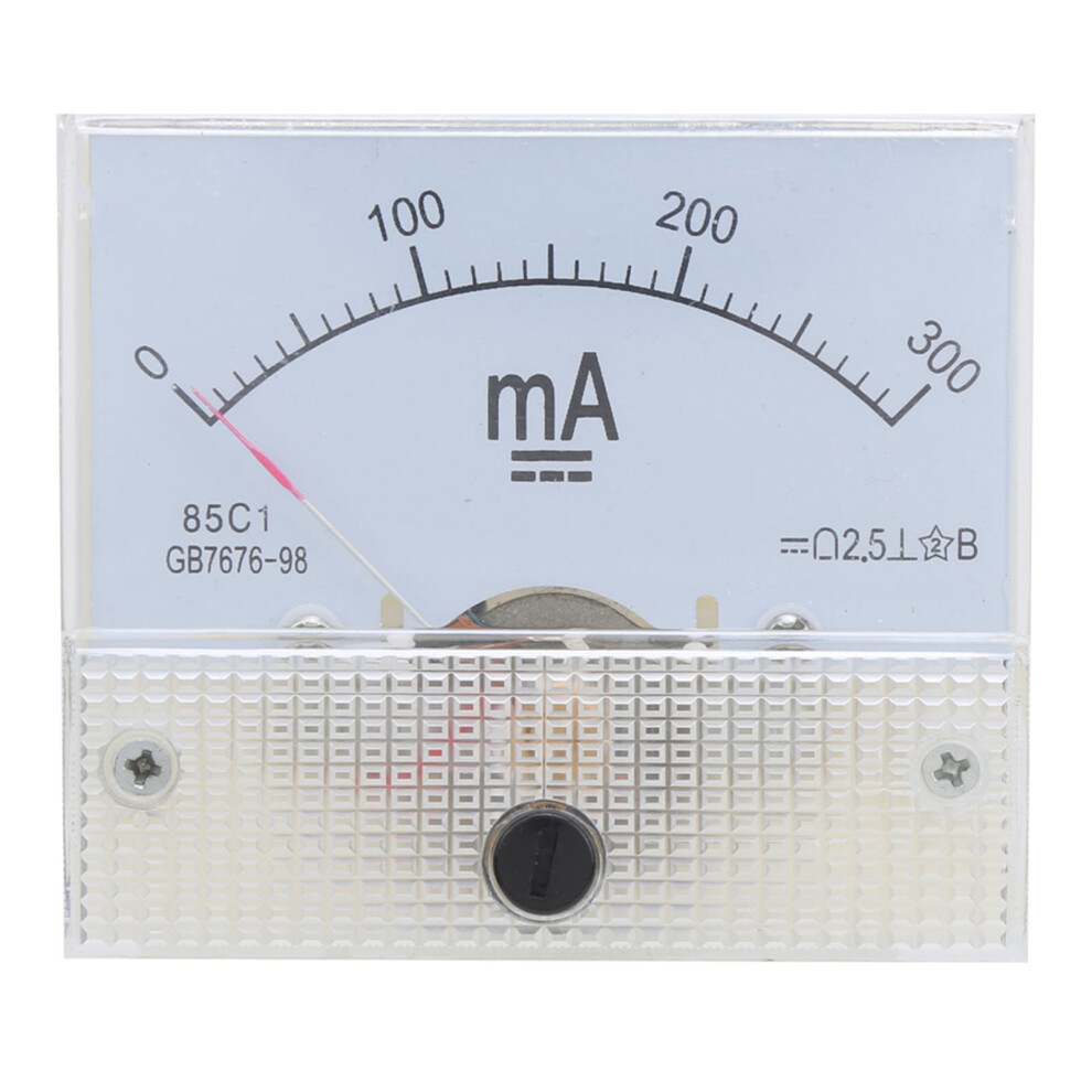 85C1 Dc 0~300Ma Pointer Ammeter Analog Current Panel Tester Current Measuring Meter 8761323147637
