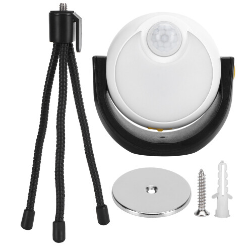 Outdoor Night Light Waterproof Induction LED Lamp with Tripod Bracket White Light 1