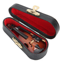 Miniatur-Violine im 15 cm Craft-Modell mit Ständer & Koffer für Musik-Sammler
