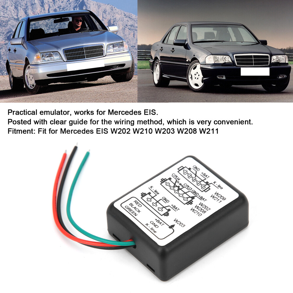 For Mb Esl Emulator Simulator Accessory Fit For Mercedes Eis W202 W210 W203 W208 W211 Black 4071323149956