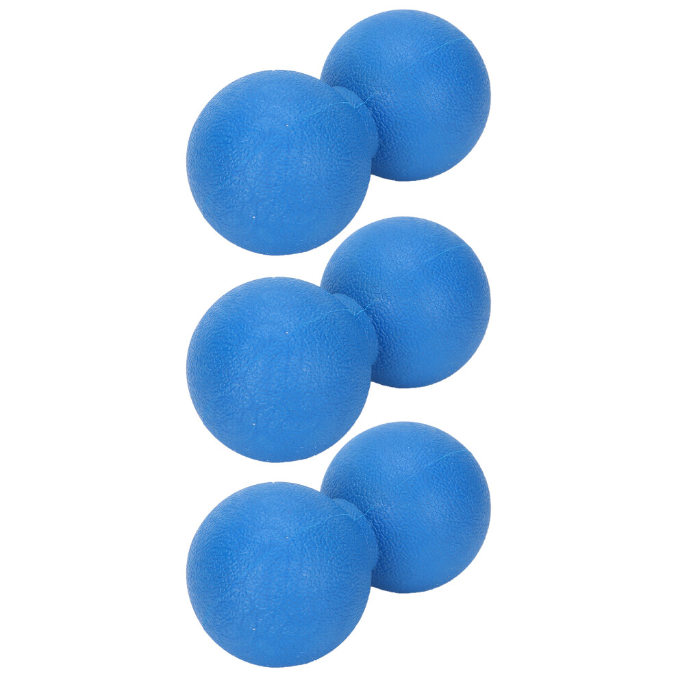 3pcs Yoga Training Massage Ball Peanut Shape Muscle Relaxation Fitness Massage BallBlue