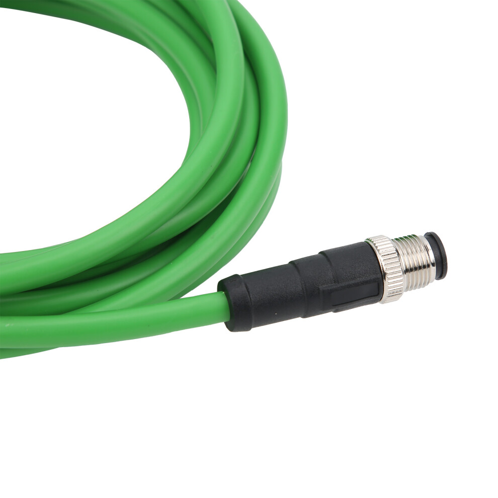 M12 To Rj45 Industrial Ethernet Cable Ip67 Waterproof Connecting Line Wire 5M/16.4Ft Length 9431323152922