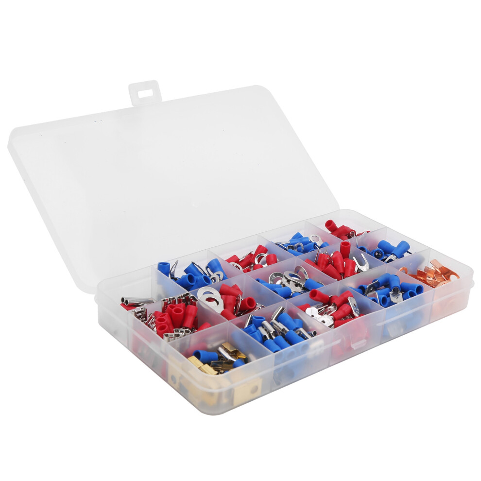 300Pcs Round Pre Insulated Cold Pressed Terminals Electrical Wire Terminal Connector 4311323153356