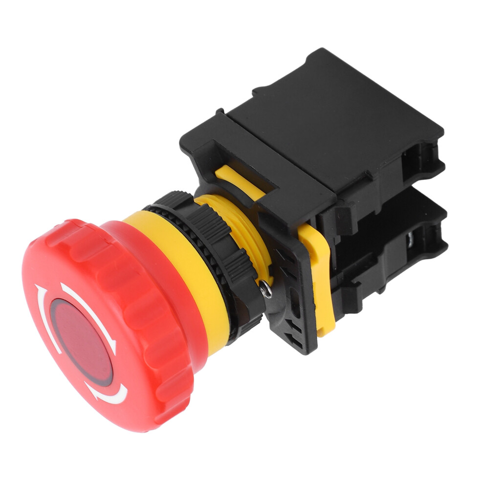 Emergency Stop Button Rotary Switch Manual Tools Industrial Hardware Red 10A 600V 8191323153435