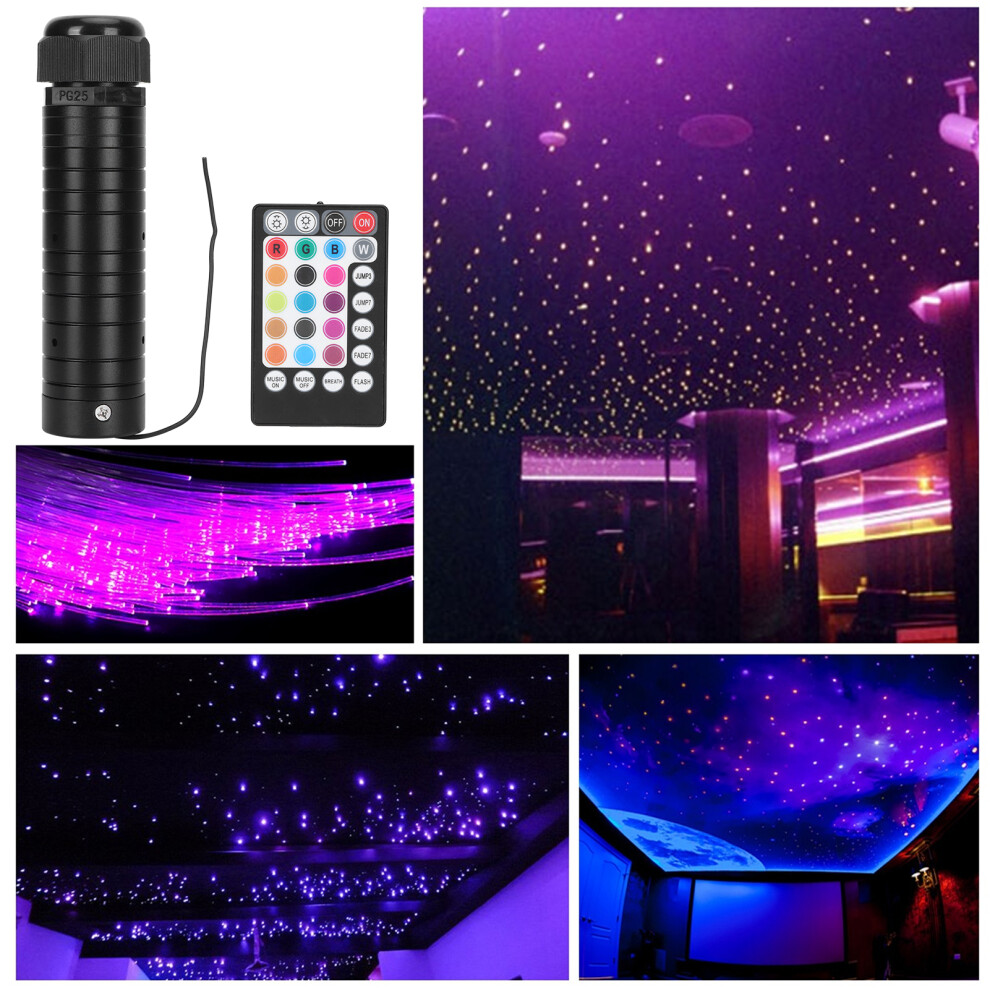 12V Car Led Fiber Optic Lamp Source Device Ceiling Colorful Ing With Remote Control Light 7901323155053