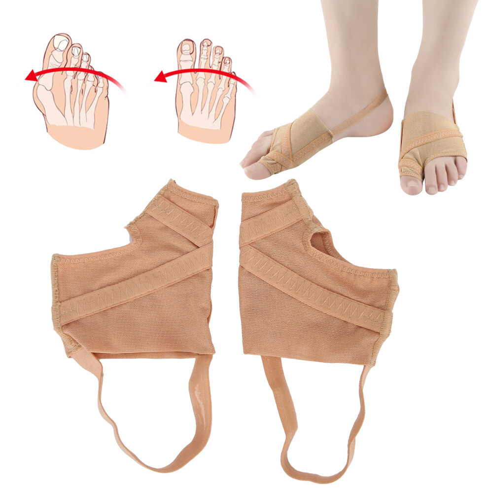 1 Pair Hallux Valgus Toe Separator Corrector Orthotics Foot Thumb StraightenerL (41-45)