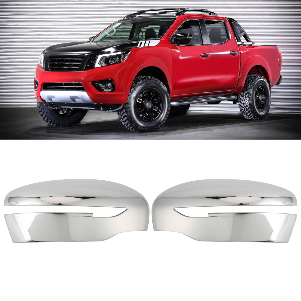 Side Rearview Mirror Trim Cover Chromium Plating Fit For Nissan Navara Np300 Frontier 2015Â2019 4161323156761