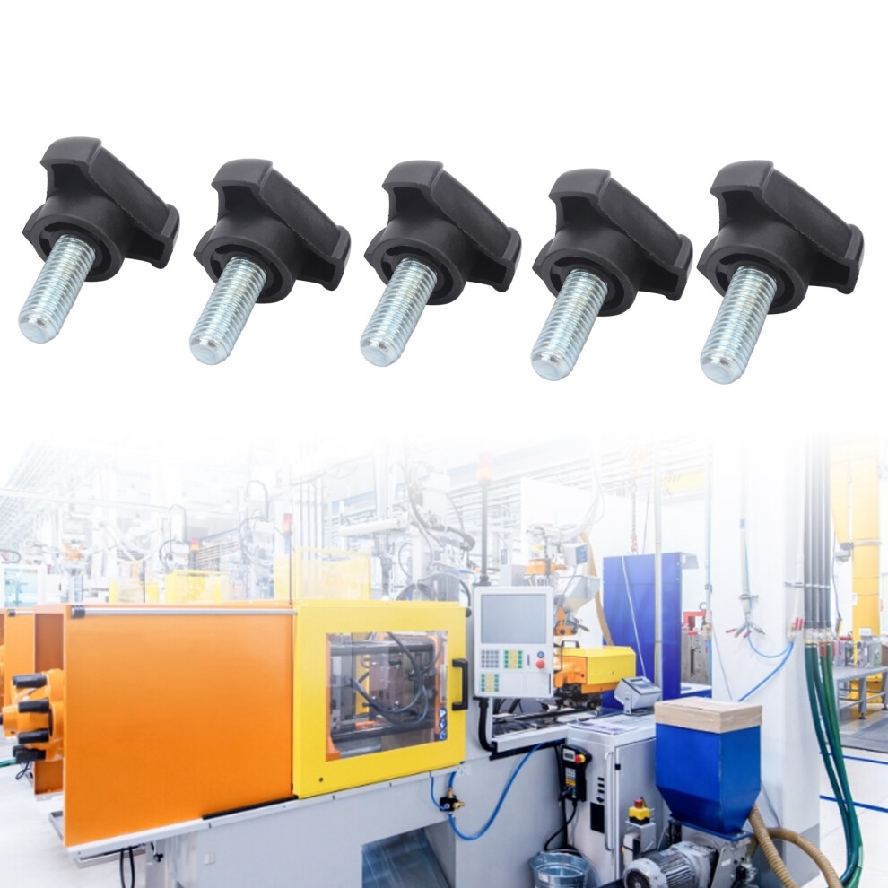 5Pcs Plastic Triangular Handle Screw Knob Tightening Screw Set Accessory M10 25Mm 5011323157147