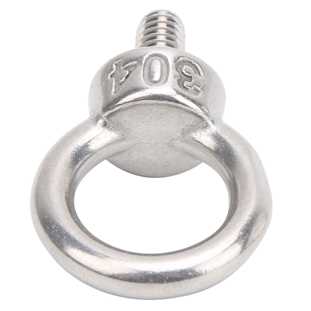 10Pcs M6 Lifting Eye Ring Bolts Screw 304 Stainless Steel Fastener Accessory Parts 9441323157469