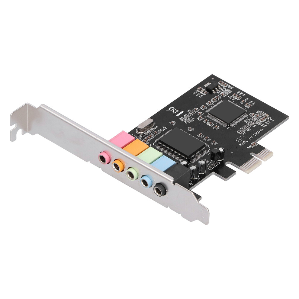 Pci-E 5.1 Sound Card Cmi8738 Chip Stereo Audio Card Support For Windows 7 For Desktop Computer 6911323156944