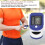 Finger-Pulse-Oximeter mit LED-Display, Blutsauerstoff- und Herzfrequenzmesser, ABS, 43g 5
