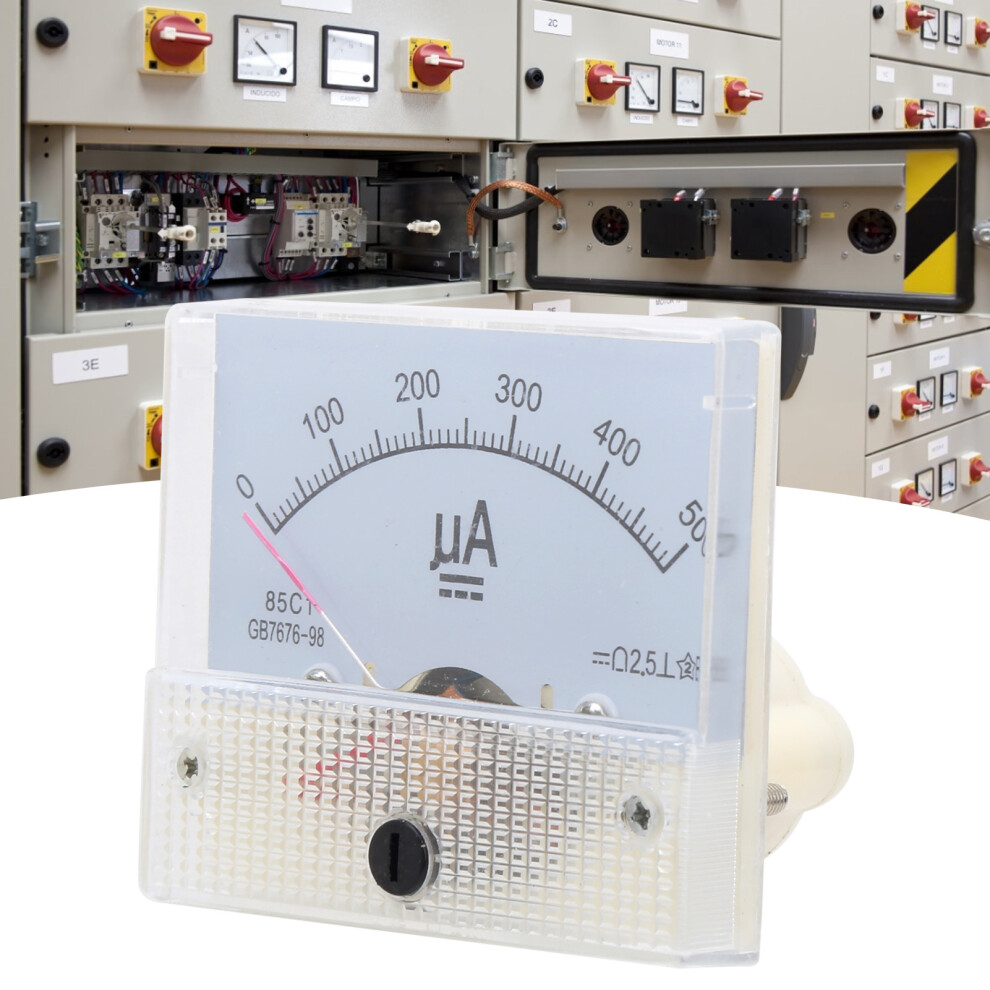 85C1 Dc 0~500Ua Abs Pointer Ammeter Ampere Meter Panel High Accuracy Current Meter 7691323159556
