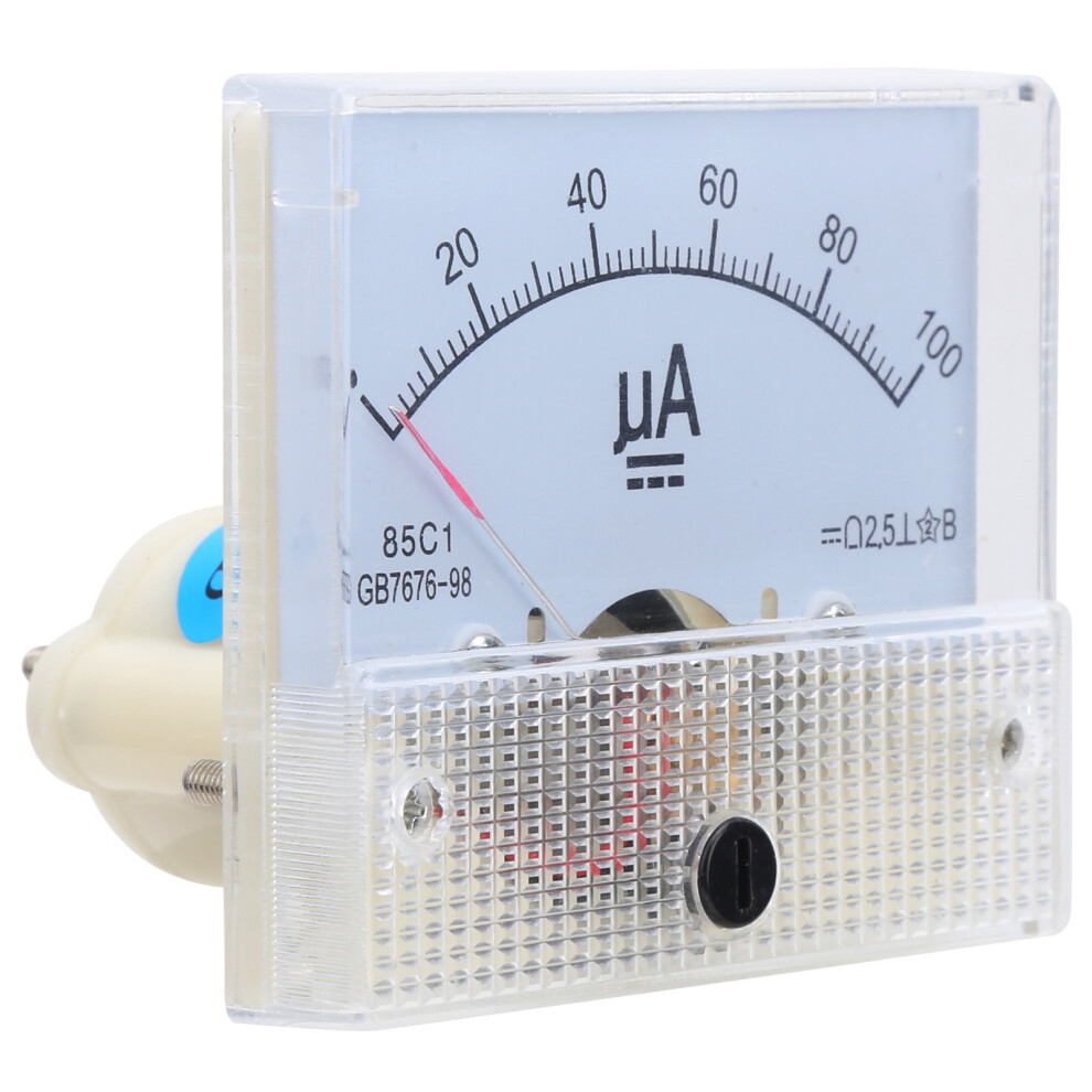 85C1 Dc 0~100Ua Pointer Type Ammeter Analog Current Panel Meter Measuring Instrument 4651323159539