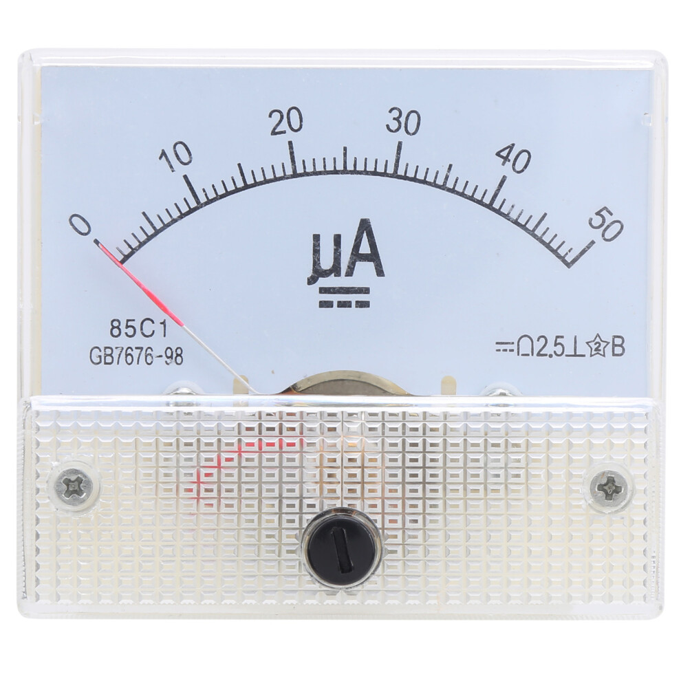 85C1 Dc0-50Ua Pointer Dc Ammeter Head Ampere Meter Line Circuit Measuring Device 6941323159966