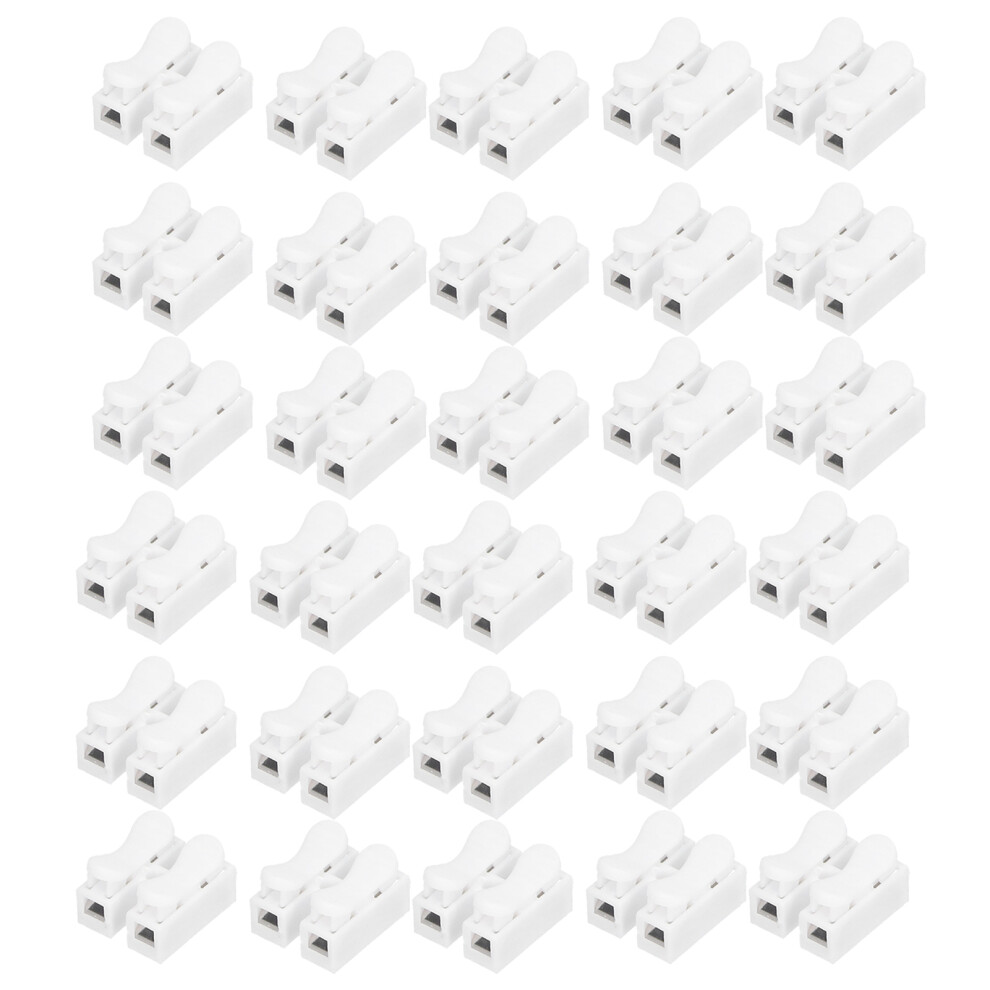 100Pcs Châ2 Connectors For Led Ceiling Light Flame Retardant 2 Port Press Terminal 8381323159999