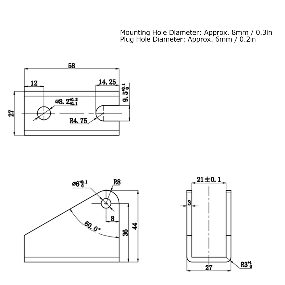 4 Sets Linear Actuator Mounting Bracket Hshape Electric Putter Install Base Diy Kits 8761323161688