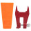 5.5in Orange Felling Wedge Logging Tree Cutting Wedge with Guide Plate Bracket Accessories 2