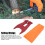 5.5in Orange Felling Wedge Logging Tree Cutting Wedge with Guide Plate Bracket Accessories 13