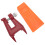 5.5in Orange Felling Wedge Logging Tree Cutting Wedge with Guide Plate Bracket Accessories 7