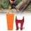 5.5in Orange Felling Wedge Logging Tree Cutting Wedge with Guide Plate Bracket Accessories 6