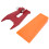 5.5in Orange Felling Wedge Logging Tree Cutting Wedge with Guide Plate Bracket Accessories 1
