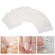 50 Bögen Wasserdichte doppelseitige Nagelklebestreifen, 12 Größen