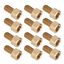 50Pcs Cap Hex Socket Screw Copper Fastener Hardware Tools Industrial Supplies M6M6x10mm