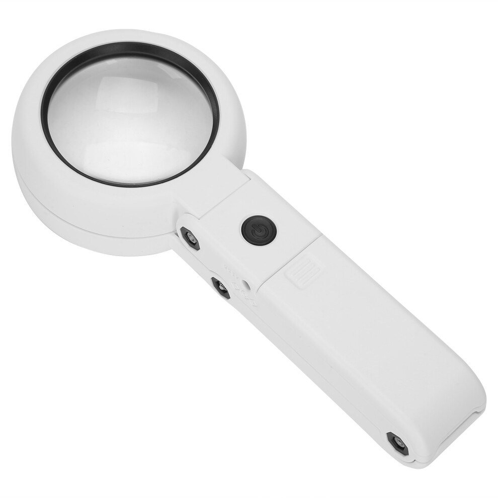 Desktop Handheld LED Magnifier 7X USB Battery Powered Reading Magnifying Glass