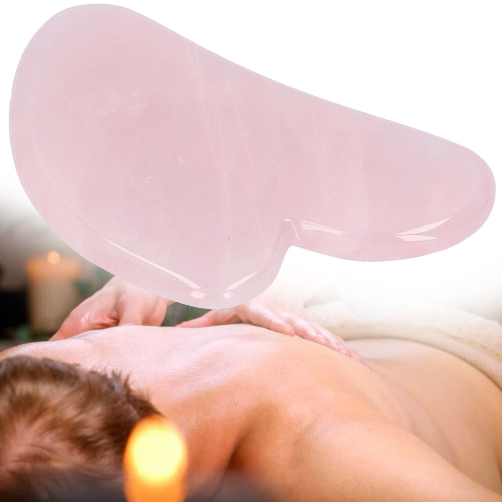 Gua Sha Heart Shape Beauty Tool Natural Jade Scraping Board Massage Stone for Face BodyRose Quartz Heart Shape Scraping Board