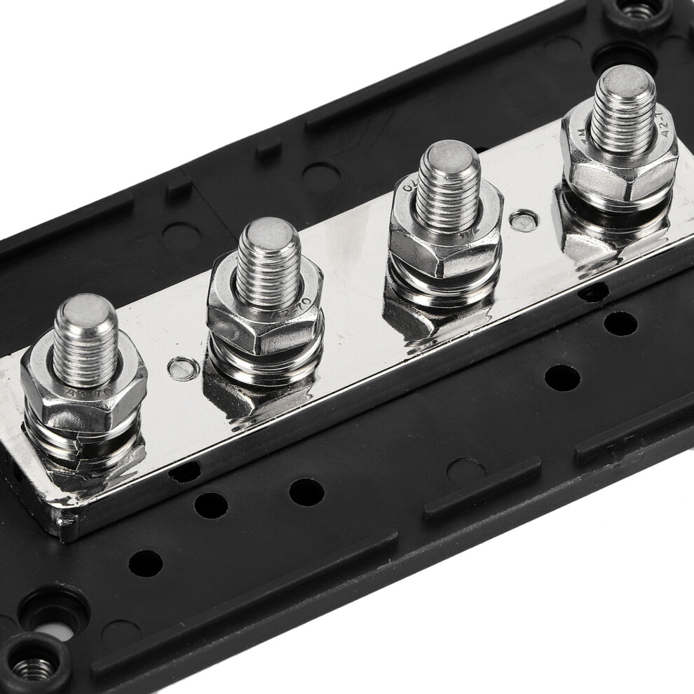 300A Bus Bar Power Distribution Box 48V Dc 4 Studs Universal For Car Ship Boat Rvblack 4961323166421