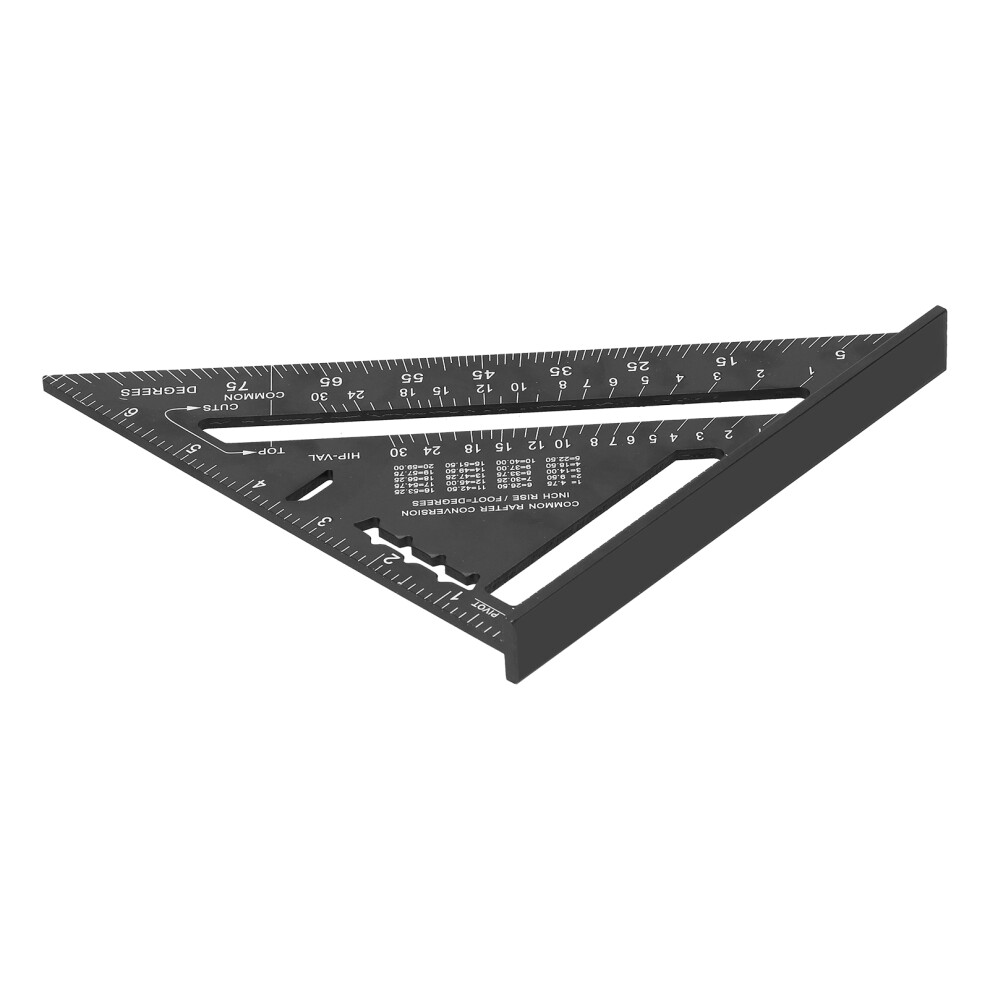 Triangular Ruler Aluminum Alloy Scale Measuring Ruler Miter Industrial Supplies 7In 4911323168727