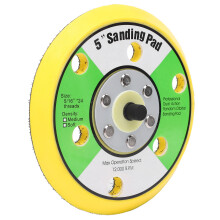 5in Round Sander Holder Buffing Pad Backer Plate 6-Hole Universal Polishing Machine Tray