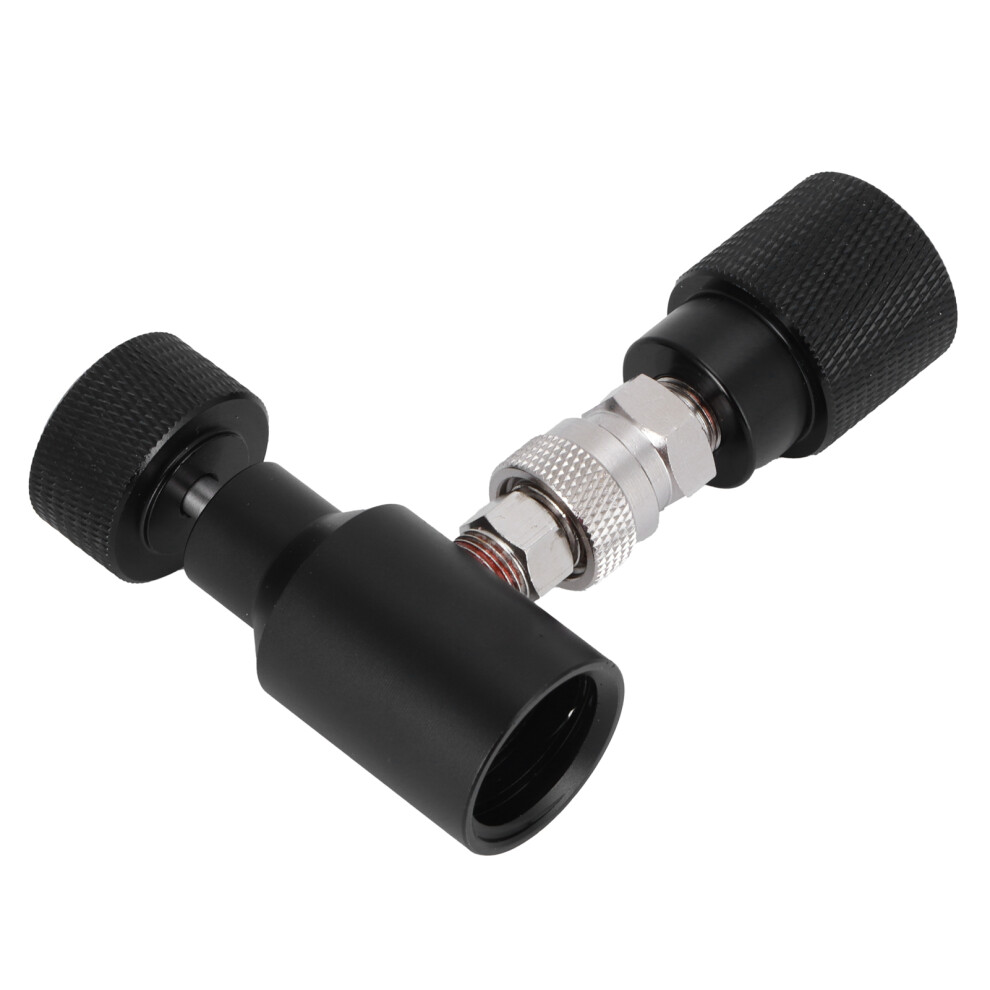 Co2 Refill Adapter Aluminum Cylinder Connector Asa With G1/2-14 Soda Accessory Black 7691323170605