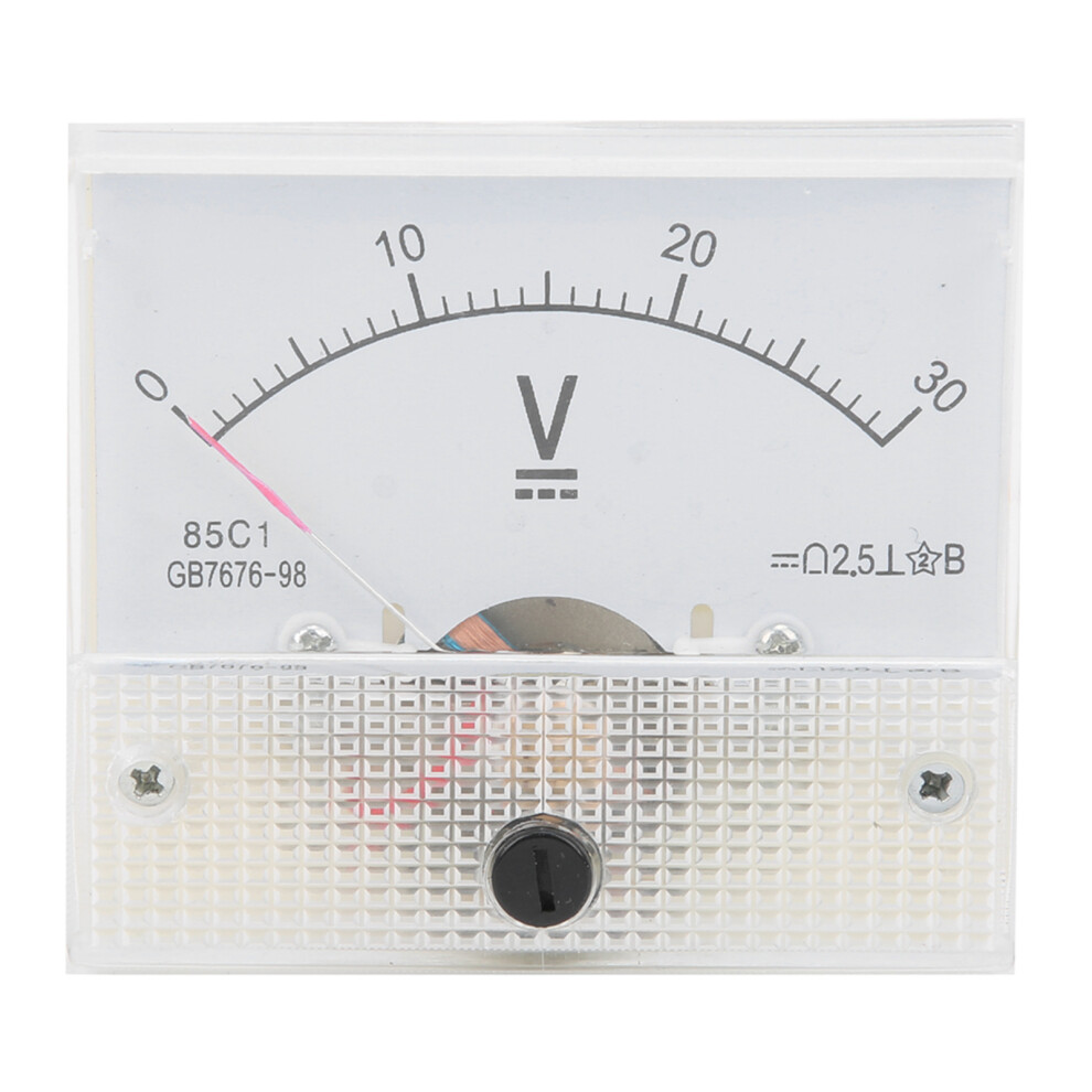 Pointer Dc Voltmeter Panel Volt Voltage Meter Measuring Instrument 85C1 Dc 0~30V 7681323173287
