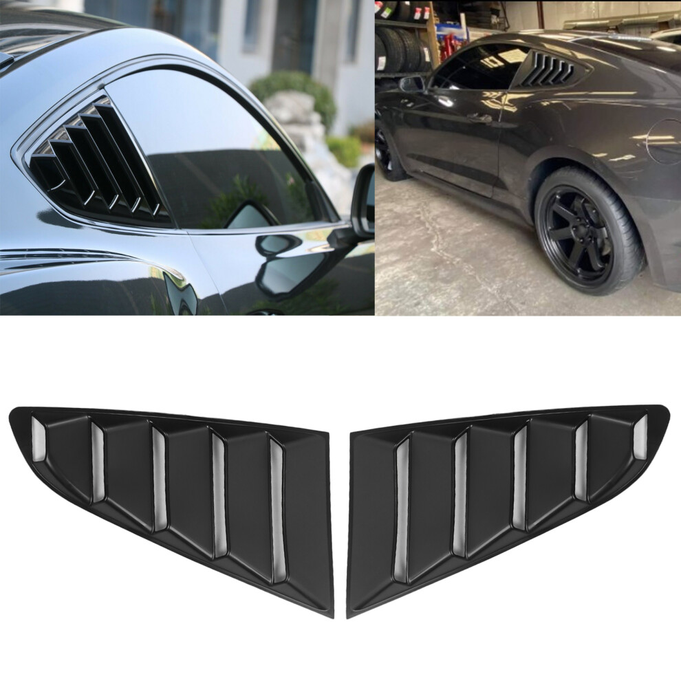 2pcs Auto Black Side Window Louver Windshield Sun Shade Cover Fit for Ford Mustang 2015â2020-image-OPC-PHW5FJQ-NEW