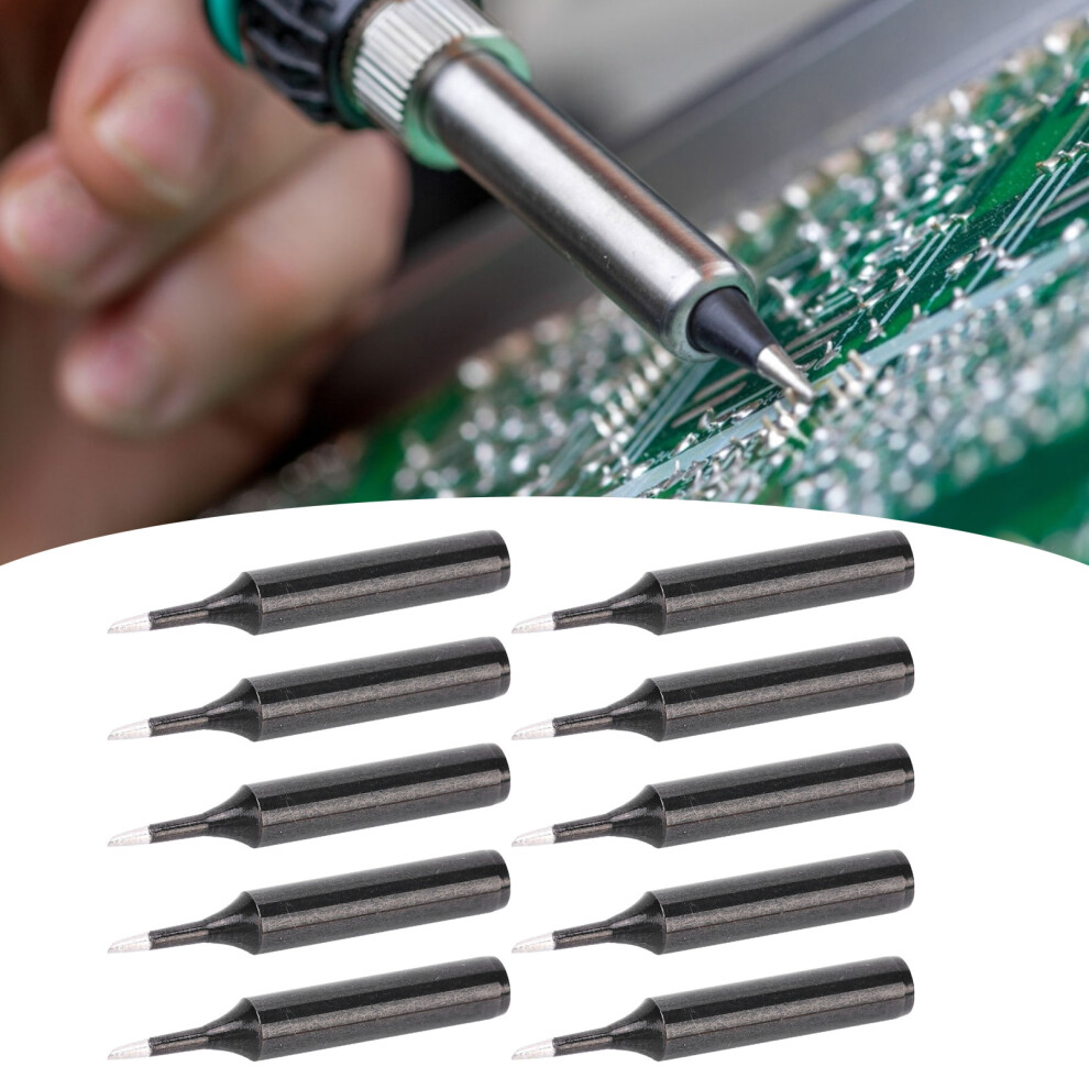 10Pcs Solder Tip Welder Soldering Station Iron Internal Heating Type Black 900Mt1c 8491323180074
