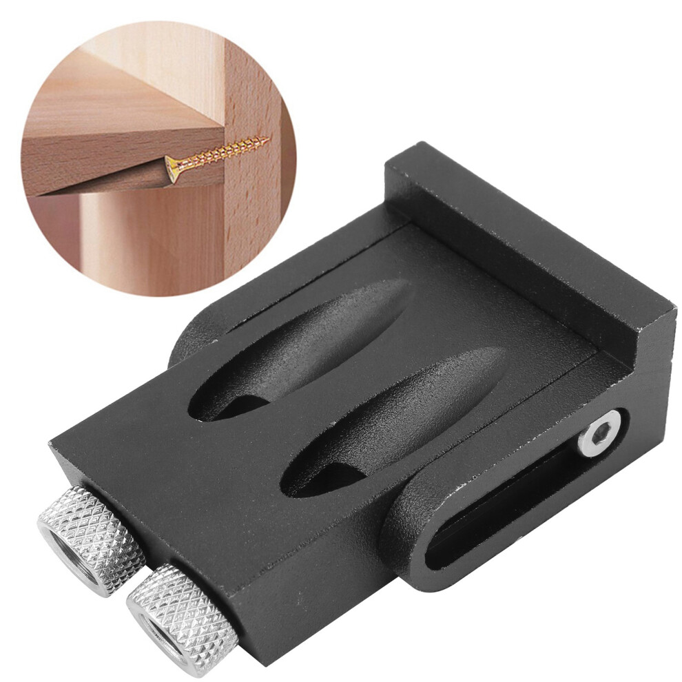 15Pcs Woodworking Oblique Hole Locator Black Wood Board Connection Installation Tool 15 9451323181654