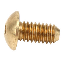 50Pcs Hex Socket Screws Half Round Head Pure Copper Hardware Accessories FastenersM4 x 8 mm